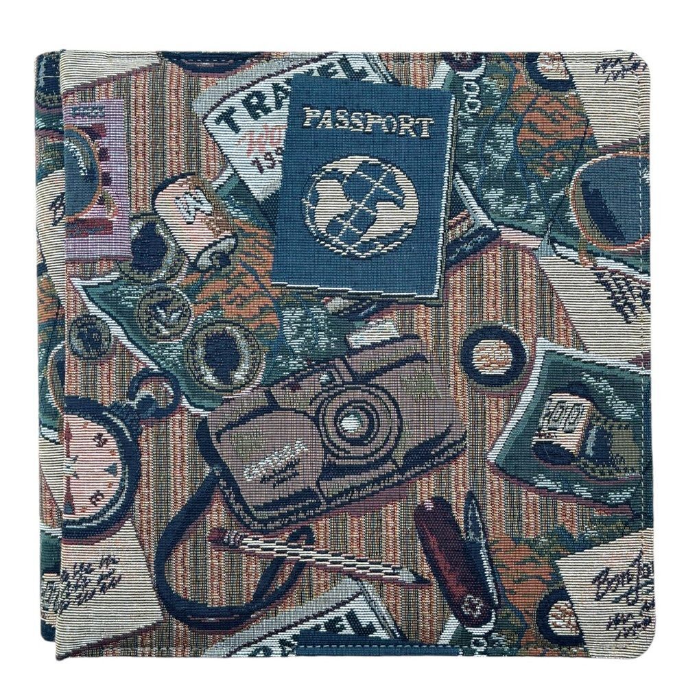 PASSPORT TRAVEL Creative Memories Scrapbook Album & White Pages Original 12x12